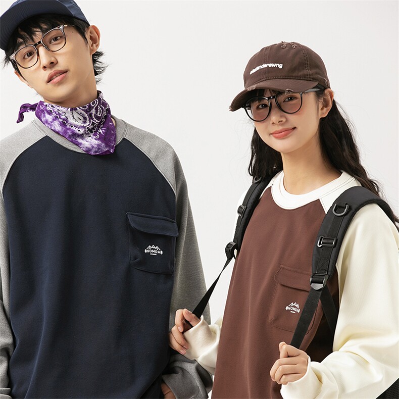 2026春季新款男装日系潮牌宽松拼色卫衣开衫休闲外套WY572-F76,女装短外套,电商A101（原外27）