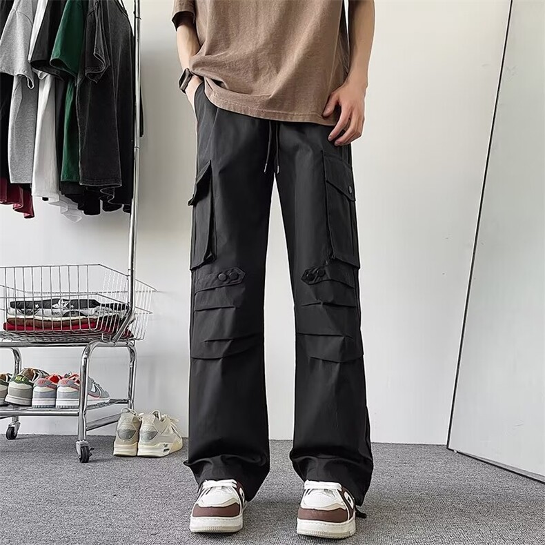 美式高街工装裤男款秋季潮牌户外机能冲锋休闲长裤子K5237-P40,男装工装外套,星座412-3