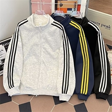 加绒文艺日系拉链开衫卫衣男EG125P56，男装卫衣，星座1116-2