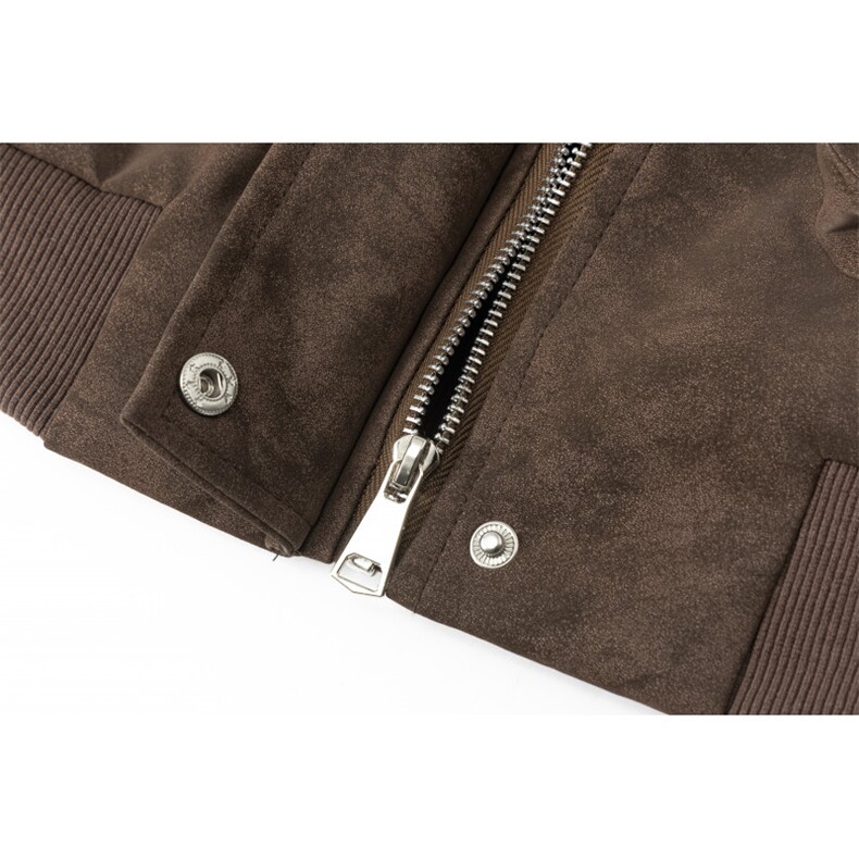 JK2563特P85控158拉链3D白底皮夹克外套棉服男100聚酯加棉特批100,男装夹克,电商B370