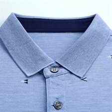 2021夏季新款T恤衫男翻领桑蚕丝短袖70%棉30%桑蚕丝，男装T恤，电商B360