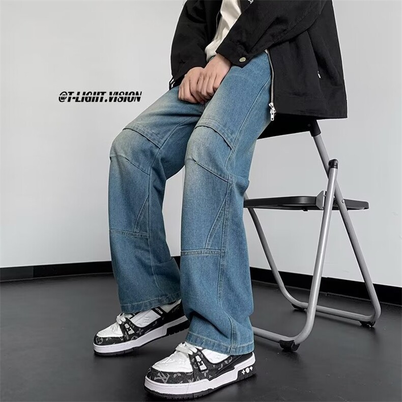 美式牛仔裤男款秋季长裤潮NA25P45,男装牛仔裤,星座1116-2