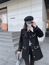 小香气质毛呢大衣显瘦外套，其它，M.W 嫚维