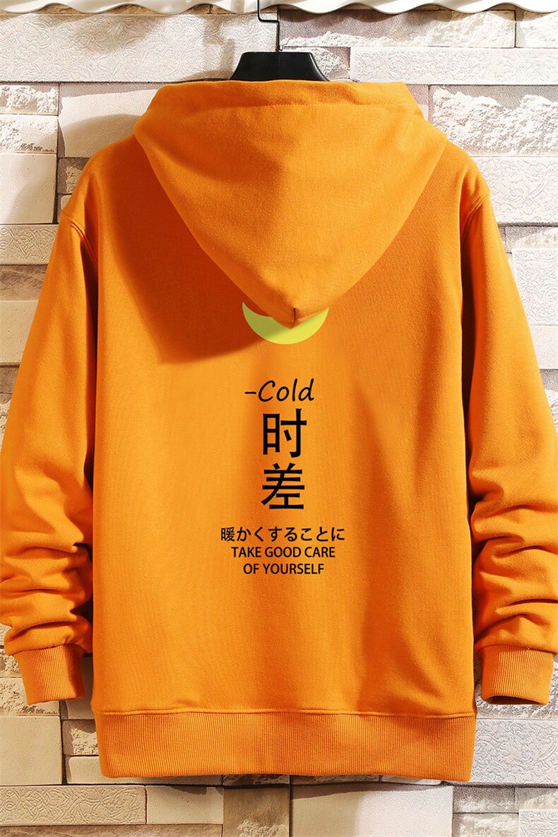 WY2047-P40纯棉连帽卫衣男大码运动帽衫宽松薄外套,男装卫衣,电商A040A