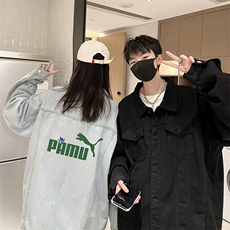 牛仔夹克男大码牛仔外套男茄克NJ77227-P60加绒款-P75，男装夹克，电商A040