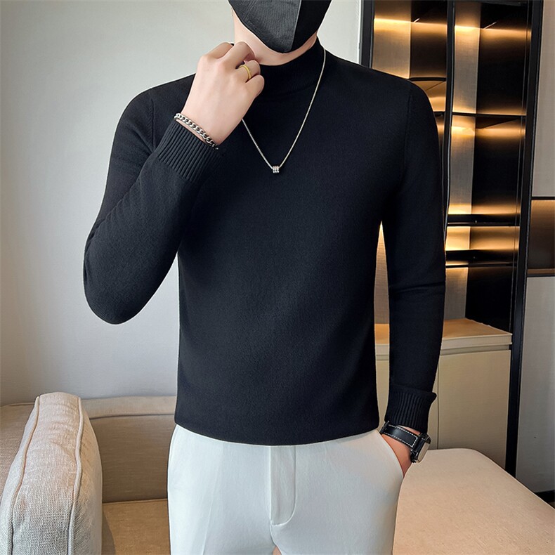 店主风小伙秋冬男士半高领套头长袖针织毛衣男修身301A-1/M68/P38,男装针织衫/毛衣,星座301A-1
