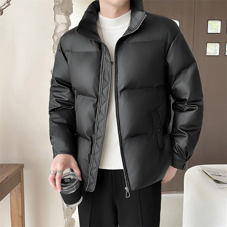 轻熟风~冬季短款面包服皮棉衣E002/P125,男装棉衣,电商B331