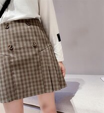 秋款咖色格子系列s_xL，其它，秀禾