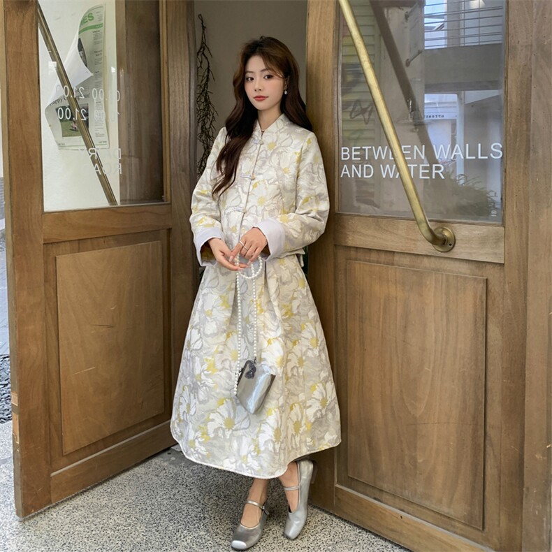 2026年春季两件套四季中式纽扣女长袖女装女士精品套装,女装套装/套裙,凡歌灵