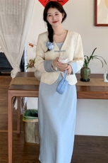 【现货爆】早秋新中式风西装吊带裙两件套2C081-8063P170K238，女装套装/套裙，2C081