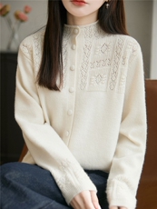 2026年秋季时尚百搭通勤简约休闲套衫，女装针织衫/毛衣，唐诺