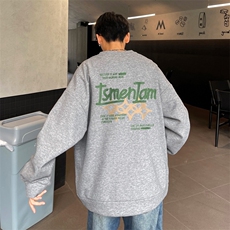 华夫格！华夫格上衣男圆领华夫格卫衣男大码长袖t恤男HY224-特P23，男装T恤，电商B367