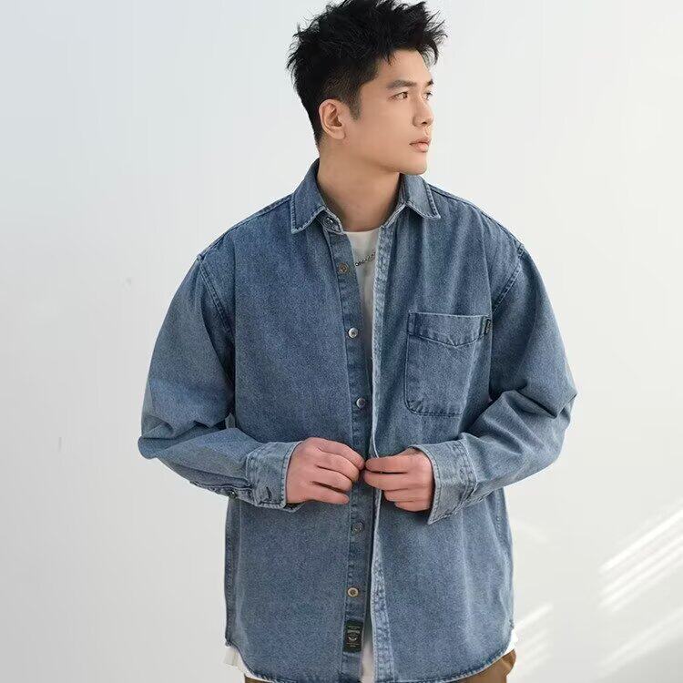1506/Q11090/P57男款衬衫秋季宽松上衣男生潮流百搭休闲外套潮图片