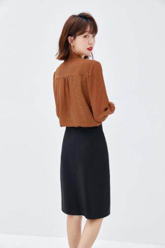 2021秋季新品韩版气质通勤衬衫，女装衬衫，秋子丰色(3F)