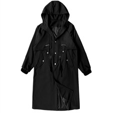 品质大货秋装风衣男长款高街风大衣男中长款外套男F998-P110控148，男装风衣，星座401