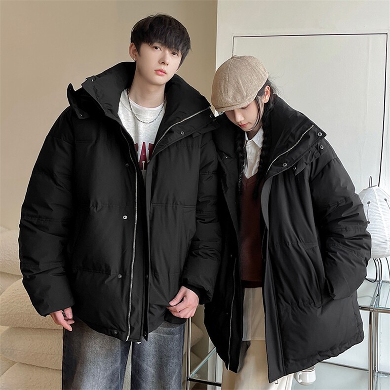羽绒服冬季新款港风连帽白鸭绒情侣外套YR922-P160(控价208元,男装羽绒服,星座214-3