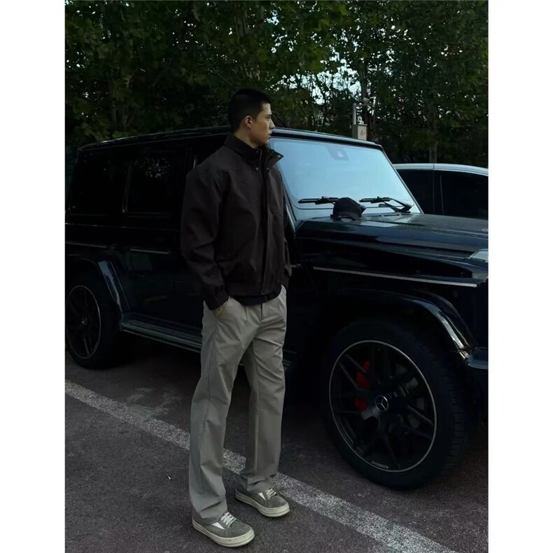JK722-尺码M-3XL-P65-X138-秋季立领骑兵夹克显宽硬汉风夹克外套,男装夹克,星座1811B