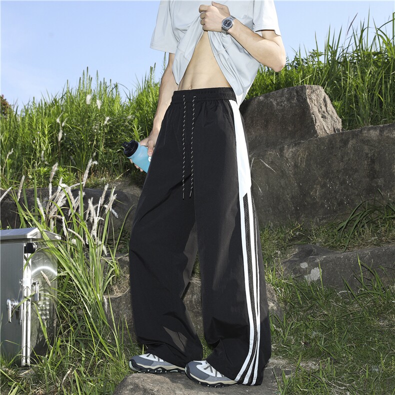 D205裤子男款夏季薄款休闲卫裤百搭垂感透气长裤特P40,男装休闲裤,电商D205