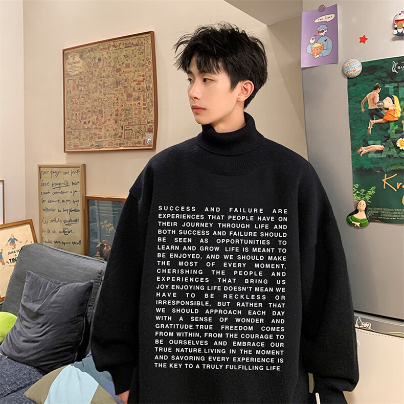 控68高领毛衣男士大码内搭毛线衣男GM45351-P45加绒款-P65,男装针织衫/毛衣,电商A040