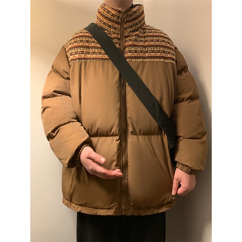 秋冬棉衣加厚夹克加绒外套厚棉袄拼色棉袄厚1016-1W106P128K158,男装夹克,星座1016-1（原电商B408-1）