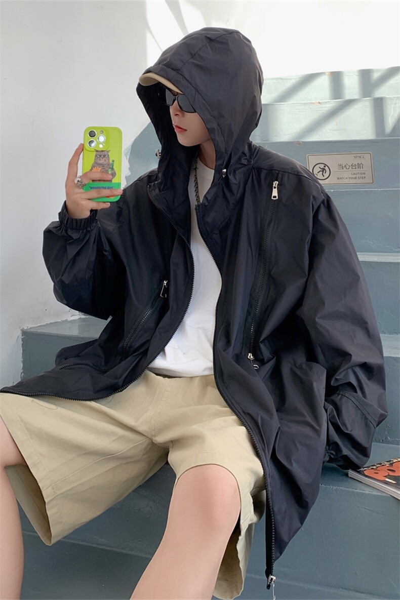 F8079/P65防晒指数UPF50+有报告防紫外线防晒服男外套防晒衣,男装防晒衣,电商A141