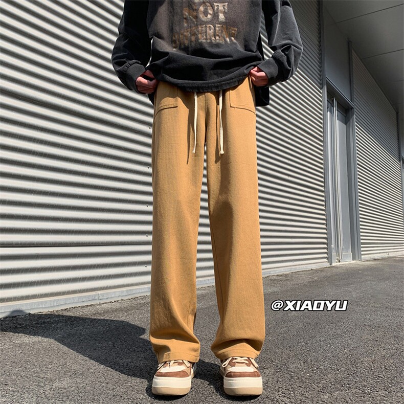 XZ616春季新款纯棉百搭宽松直筒休闲裤TY519P45控58,男装休闲裤,星座512A（原616）