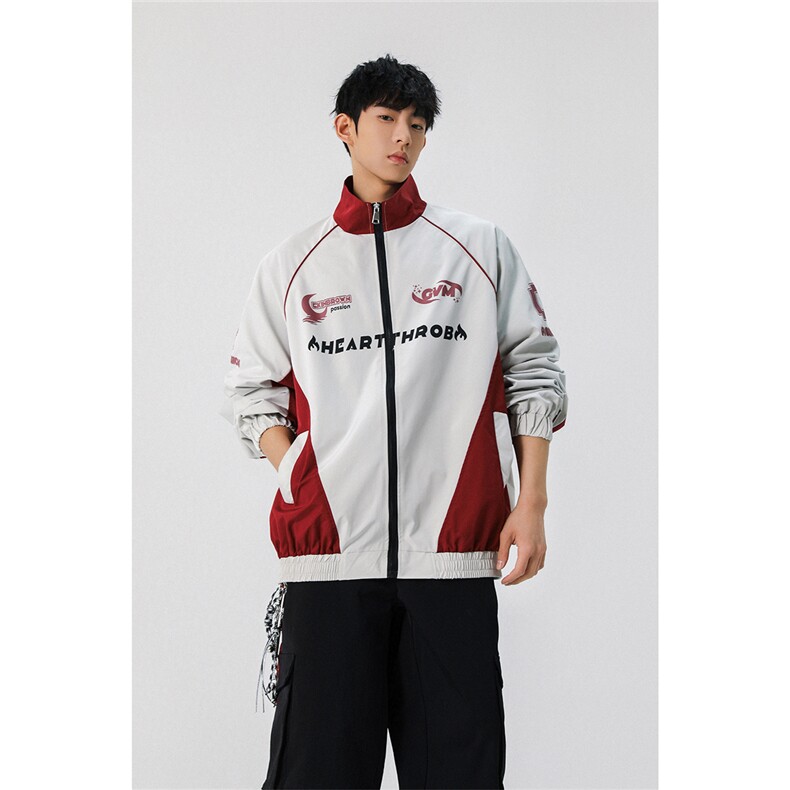 1印花潮牌立领机车大码M-5XL夹克男:聚酯纤维JK77979P68控108，男装夹克，星座226-2