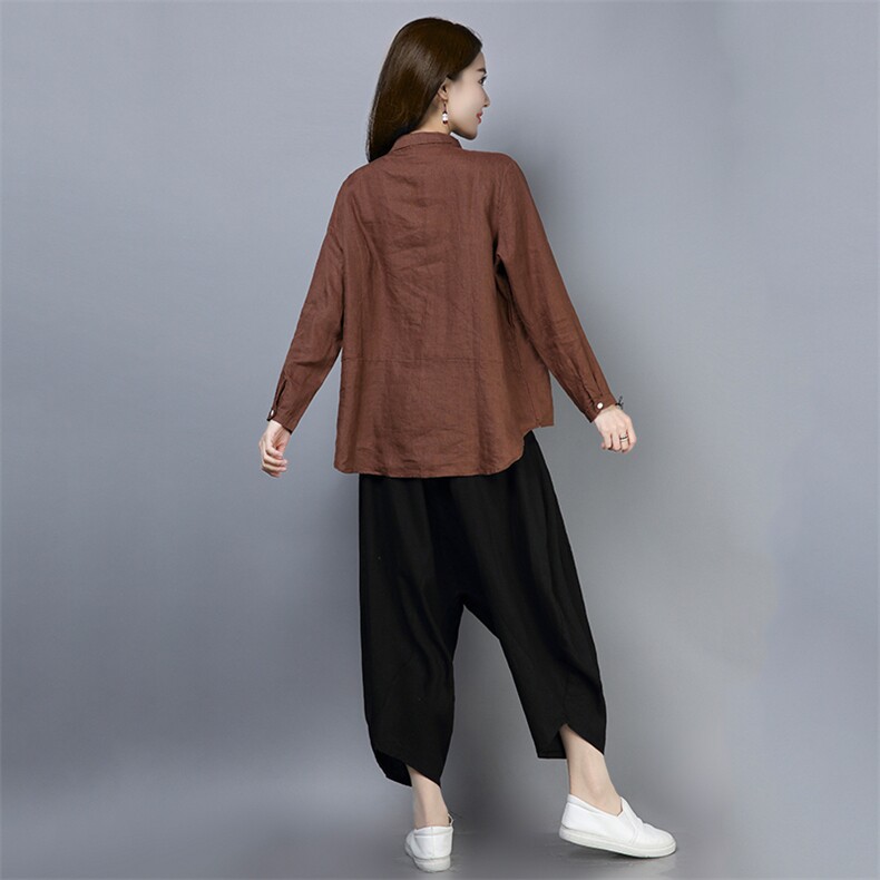 衬衫2021年秋季个性长袖拼接POLO领潮流简约显瘦修身百搭,女装衬衫,叶笙衣