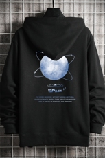 KS21241-P38连帽开衫卫衣男运动外套大码班服网格，男装卫衣，电商A040A