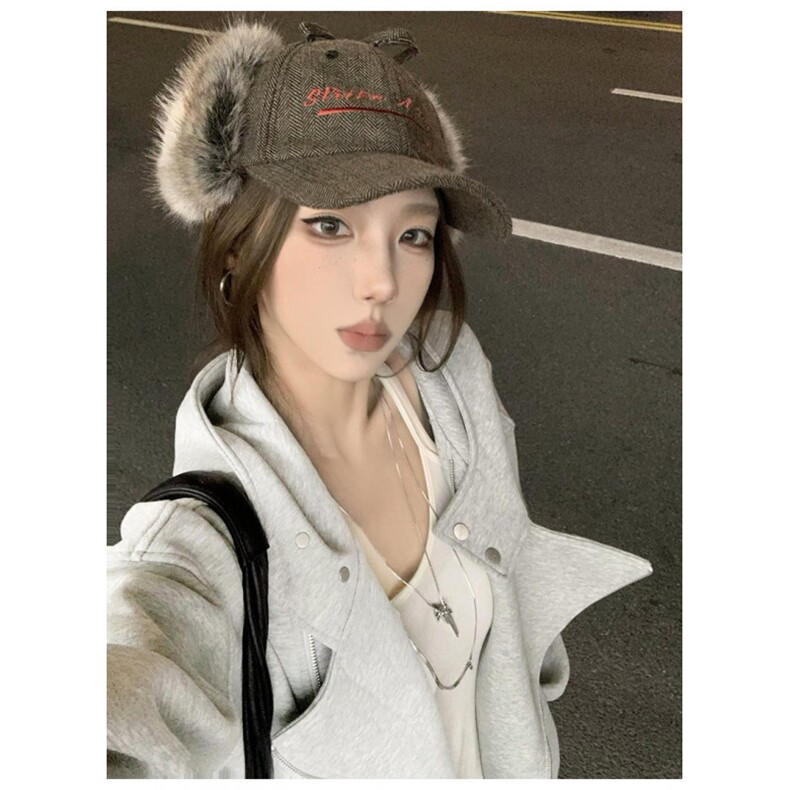 网图重磅380克全棉宽松设计感拉链套头连帽卫衣外套AH912-P58,女装短外套,四季星座610B