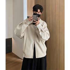 短款毛呢大衣外套男士秋冬帅气翻领呢子夹克外套B289-F2467-P105，男装夹克，电商B289