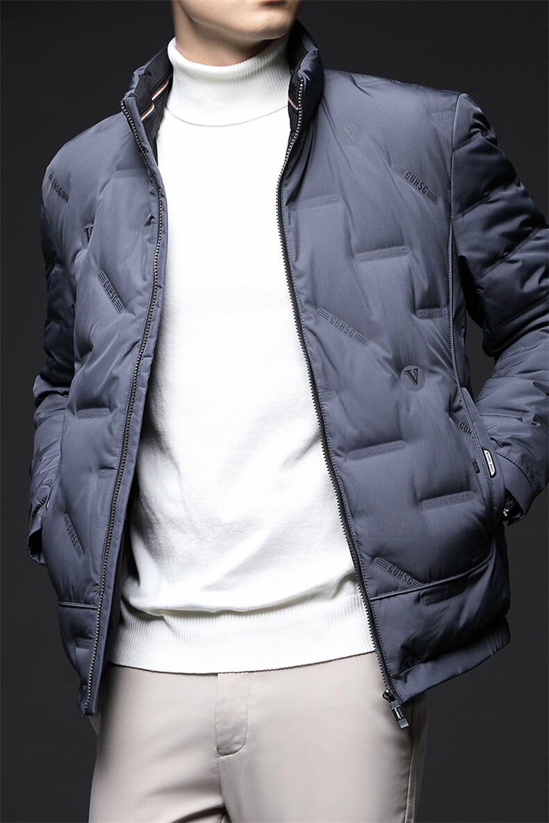 CD8228钱塘2020-2秋冬新款时尚休闲男士羽绒服立领保暖外套P215,男装羽绒服,钱塘207-2