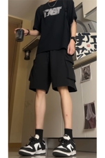 户外防水速干大口袋工装短裤男夏季美式潮牌宽松直筒运动五分裤子，男装休闲裤，电商A309