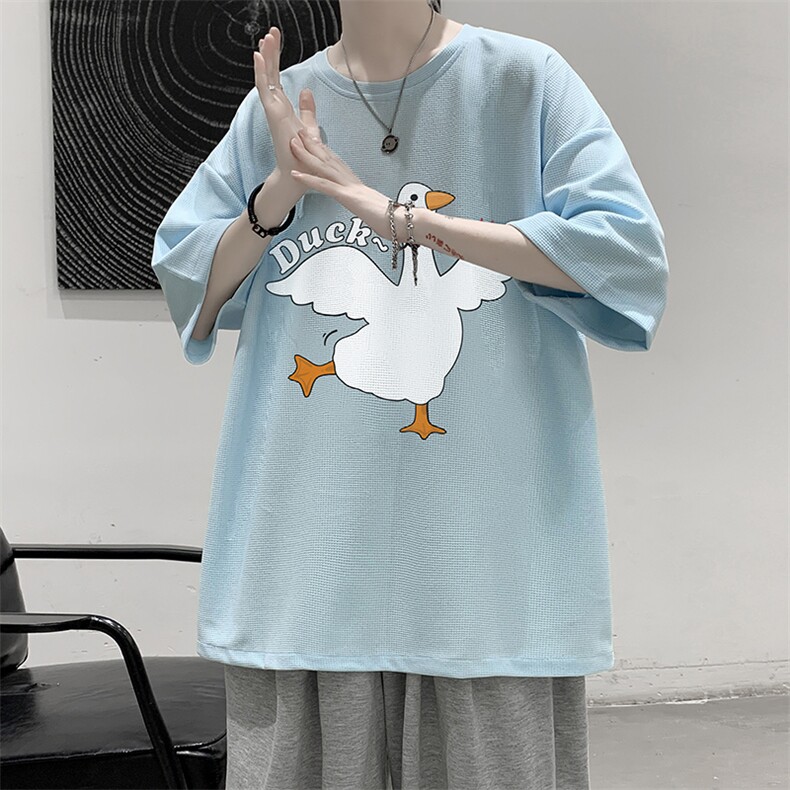 华夫格t恤男短袖男大码五分袖大皂风HT73273-P22,男装T恤,电商A040