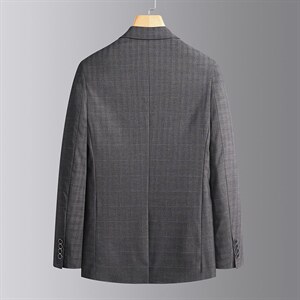 BV71钱塘2020-2秋冬季男装西服格纹时尚休闲男士长袖外套P155图片