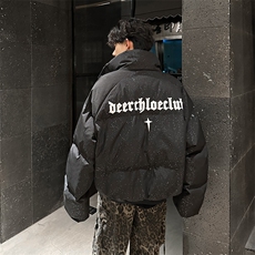 405A美式高街个性金属设计印花满天星棉服MY24912-特批85控158，男装棉衣，星座405A