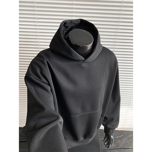 连帽加绒奥粒绒重磅无帽绳500克结构板卫衣硬挺外套 RH5311JR-P58图片
