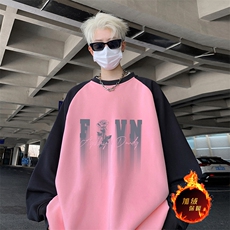 抖音得物高品质重磅二开全棉阔版支持退换360克插肩圆领卫衣0109，男装卫衣，电商A486