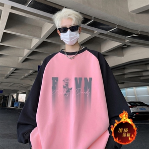 抖音得物高品质重磅二开全棉阔版支持退换 360克插肩圆领卫衣0109图片