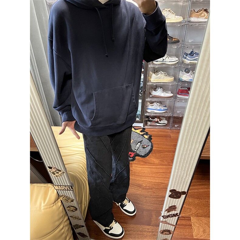 B221美式ins高街暗黑小众个性设计直筒牛仔裤LK23144-P65控88,男装牛仔裤,电商B221