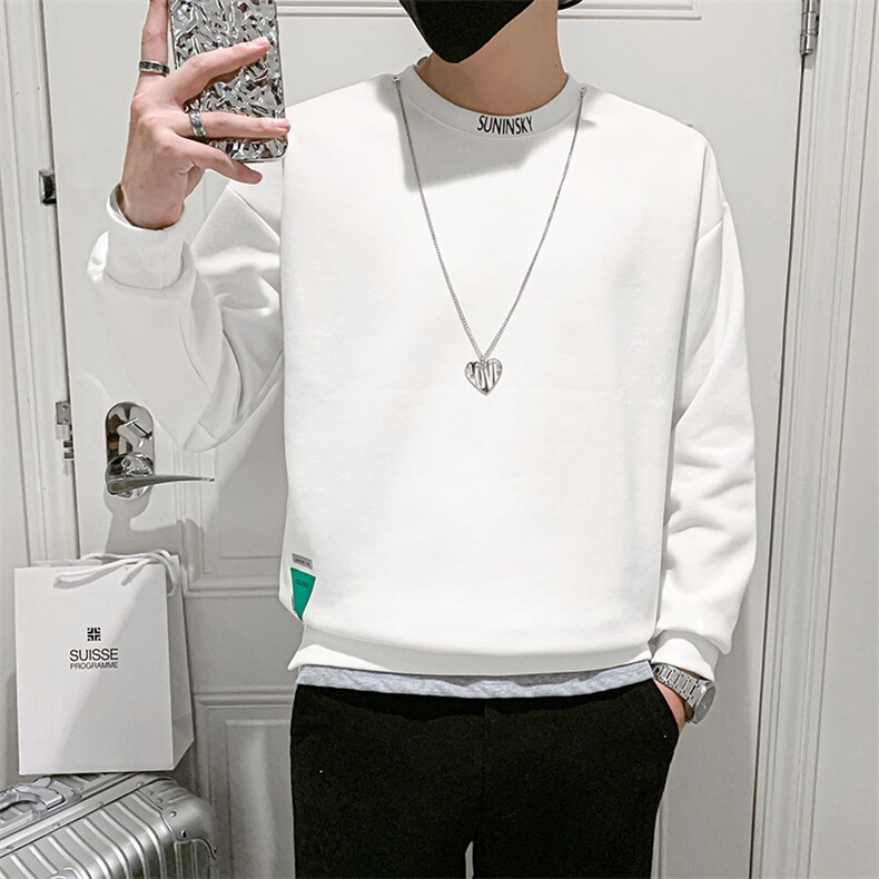 2024春季新款波高品质圆领项链装饰宽松学生卫衣男5772-p60,男装卫衣,电商D303