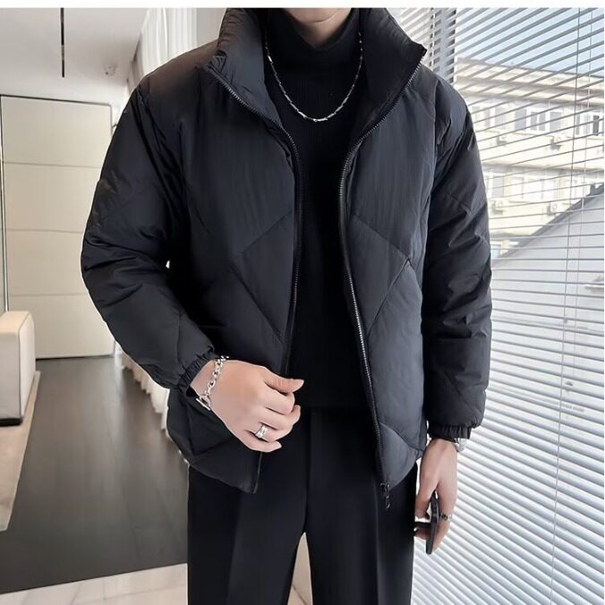 小众高级设计感立领短款保暖棉服外套男冬季加厚盔甲美式棉袄棉衣,男装棉衣,星座506A