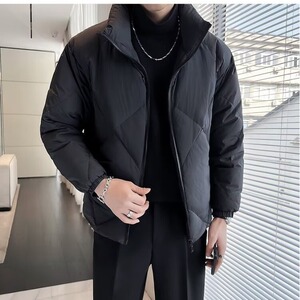 小众高级设计感立领短款保暖棉服外套男冬季加厚盔甲美式棉袄棉衣图片