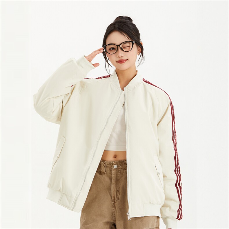 冬季加绒加厚三条杠休闲百搭棒球服棉衣外套MY8951JM特批P68,男装棉衣,电商A247