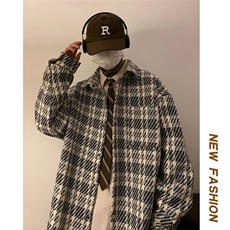 小香风外套男春秋潮牌长袖衬衫高级感痞帅炸街夹克XXF016-P60，男装夹克，星座1109-3
