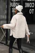 口袋拼貂毛，其它，E品