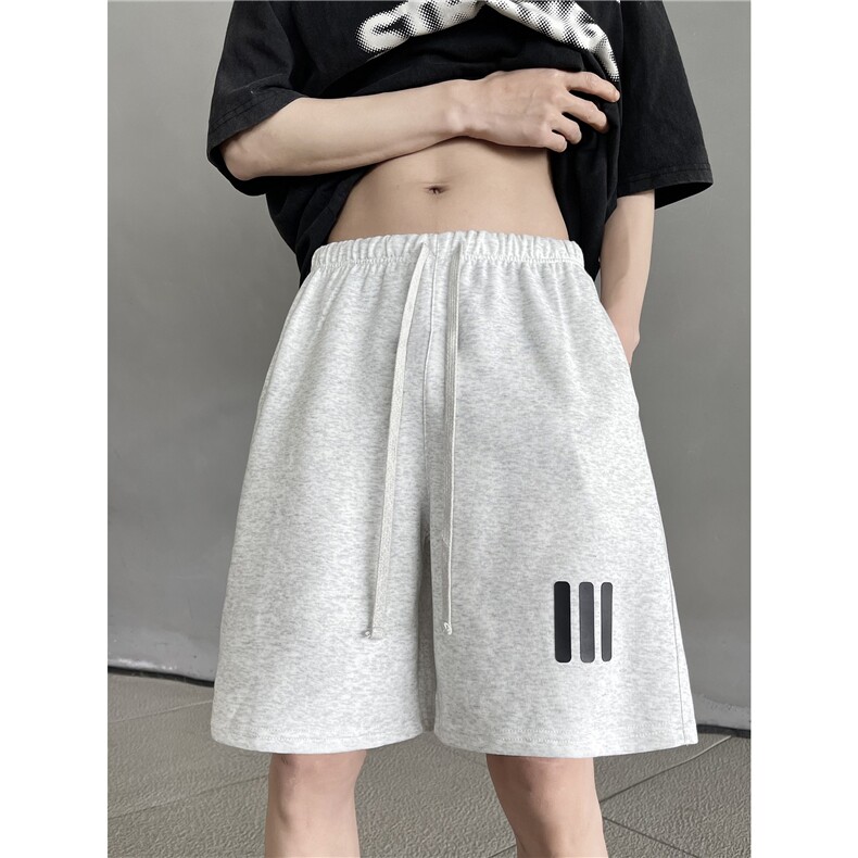 XZ612-K757-P45控59美式高街夏季短裤三道杠宽松五分裤嘻哈短裤,男装牛仔裤,星座612