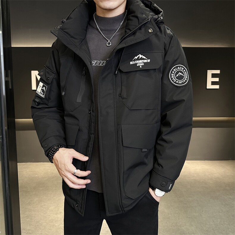 冬季新款工装羽绒服男中长款冲锋衣保暖羽绒外套Y3677-P220,男装羽绒服,电商A237