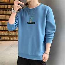 跑量卫衣男22秋季打底上衣潮流韩版宽松T恤时尚百搭长袖W055，男装卫衣，星座815-2