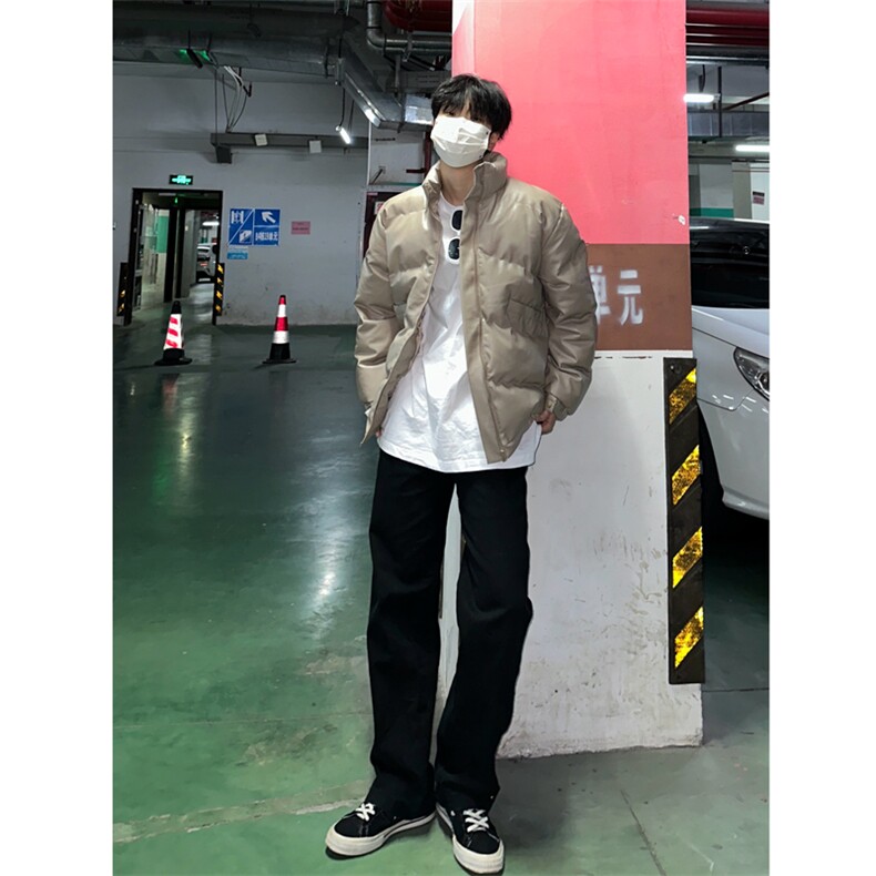 （自家图）棉衣男冬季新款宽松加厚ins潮纯色棉服外套LR361-P125,男装棉衣,星座1109-3